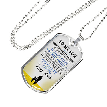 Father and Son Jewelry From Father Birthday Gifts, Christmas Gifts Luxury Dog T